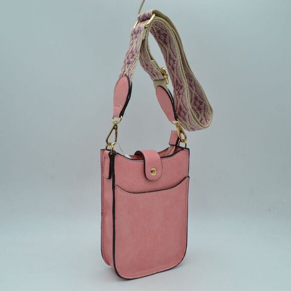 Fold-over Closure Cellphone Crossbody Handbag - Picture 1 of 4